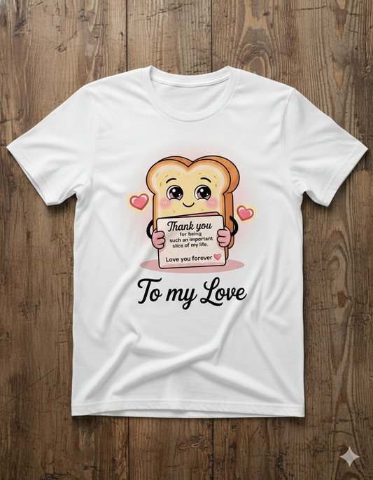 Thank You To My Love Unisex T-Shirt | White