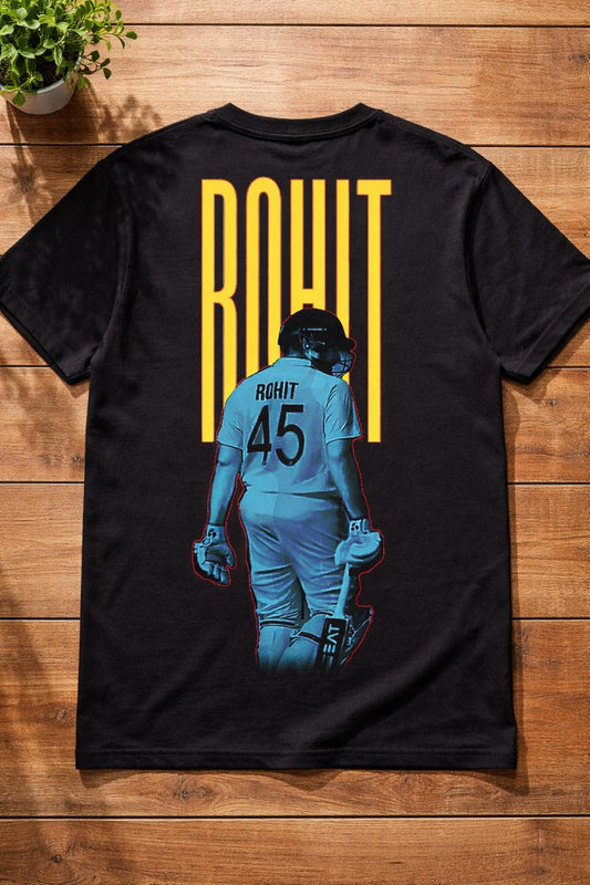 Rohit Sharma OG T-Shirt – Men & Women | Midnight Black