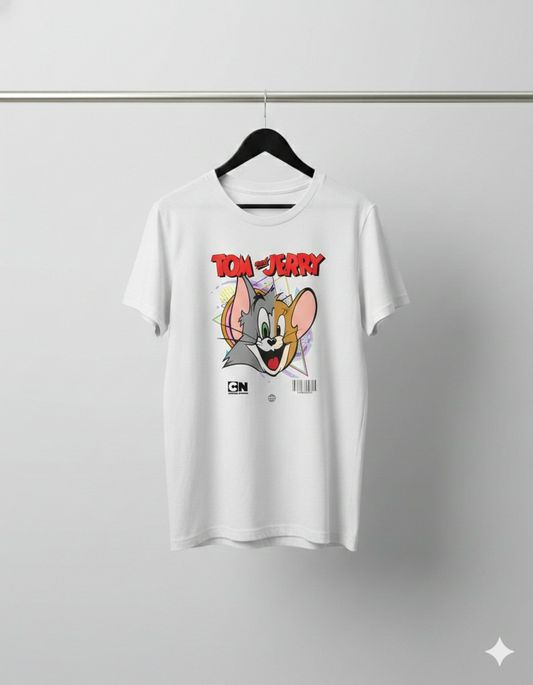 Tom And Jerry Unisex T-Shirt | White