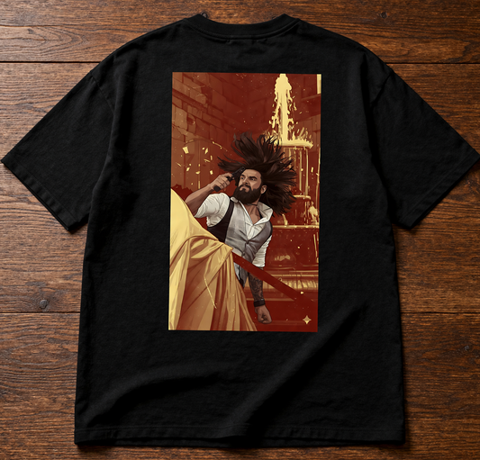 Dhurandhar Ghayal hu Isliye Ghatak Hu Drop-Shoulder T-Shirt β Men & Women | Black