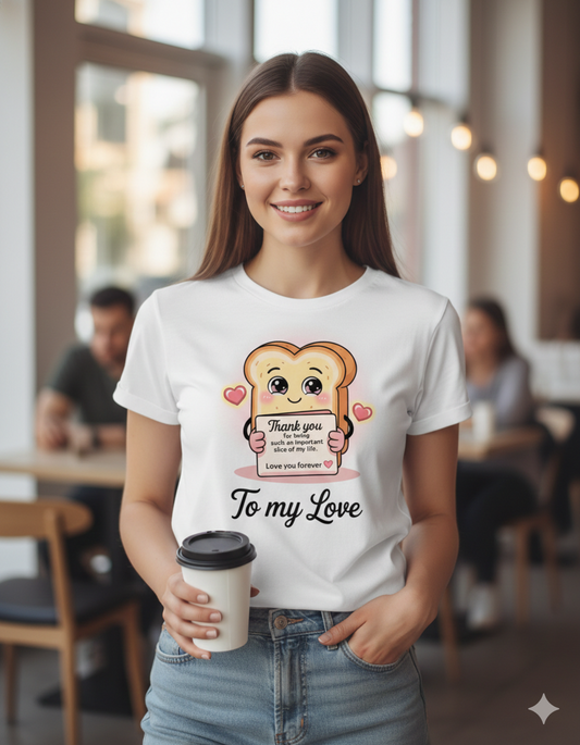 Thank You To My Love Unisex T-Shirt | White