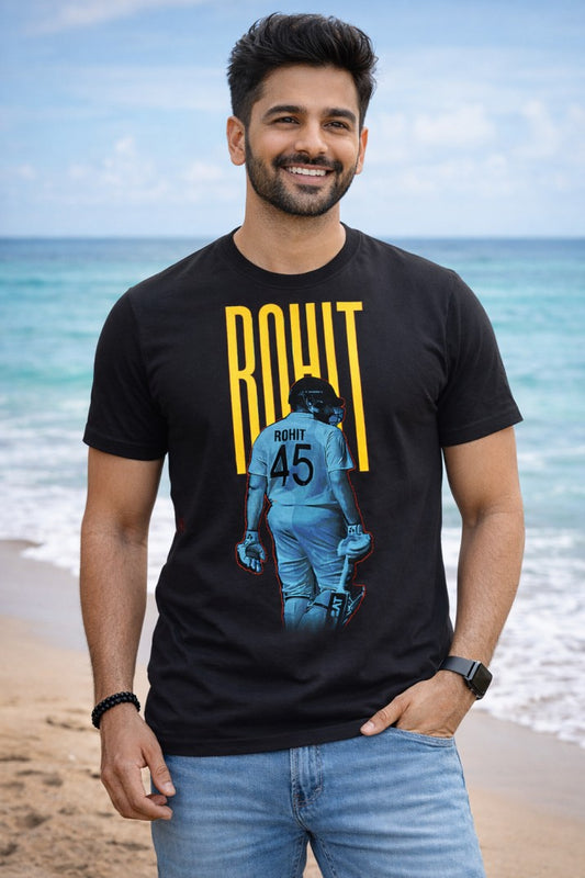 Rohit Sharma OG T-Shirt – Men & Women | Midnight Black