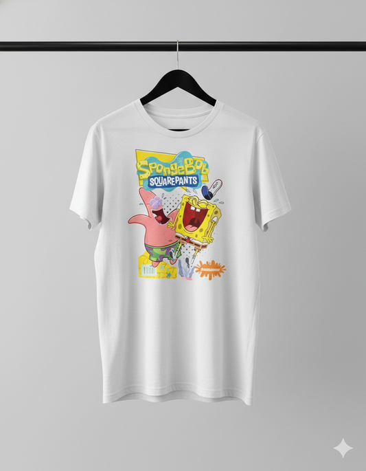 Sponge Bob Unisex T-Shirt | White