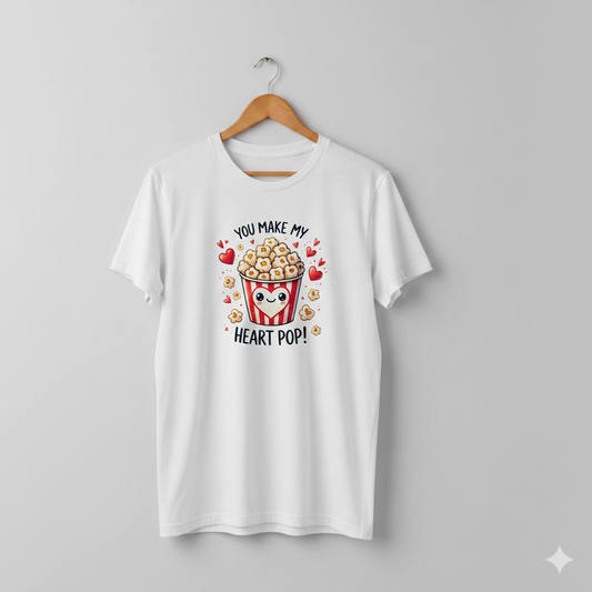 You Make My Heart Pop Unisex T-Shirt | White