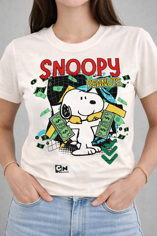 Snoopy Women T-Shirt | Off White