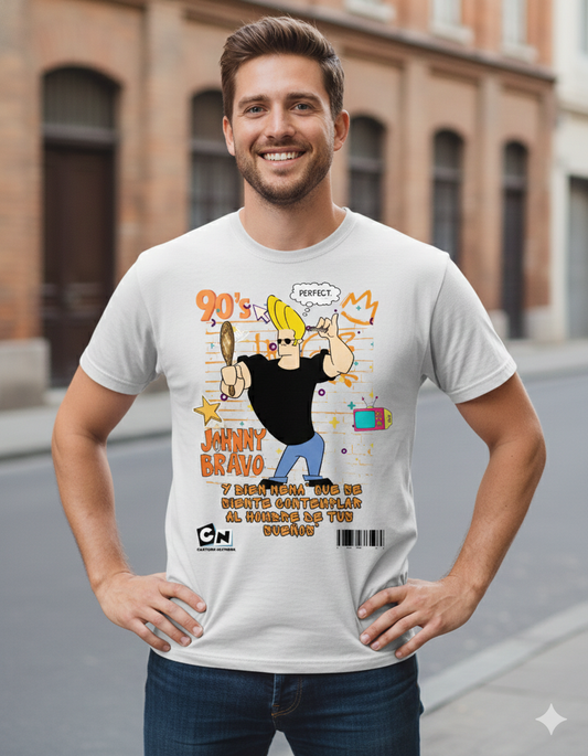 Johnny Brave T-Shirt – Men | Moon White