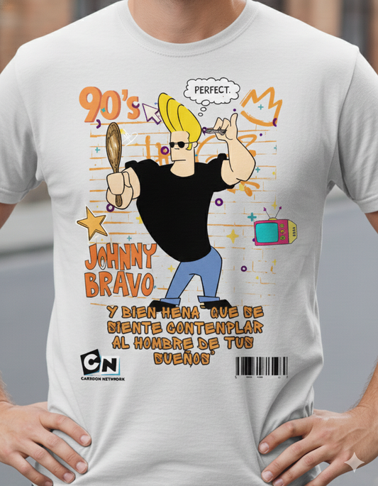 Johnny Brave T-Shirt – Men | Moon White