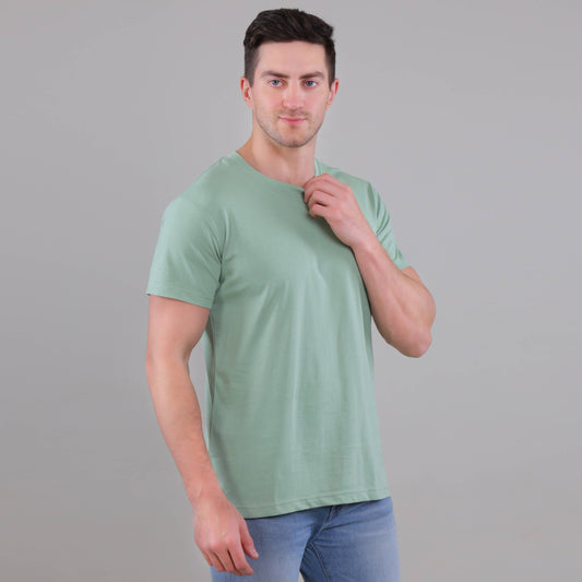100% Cotton Solid T-Shirt – Men | Multiple Color & Sizes