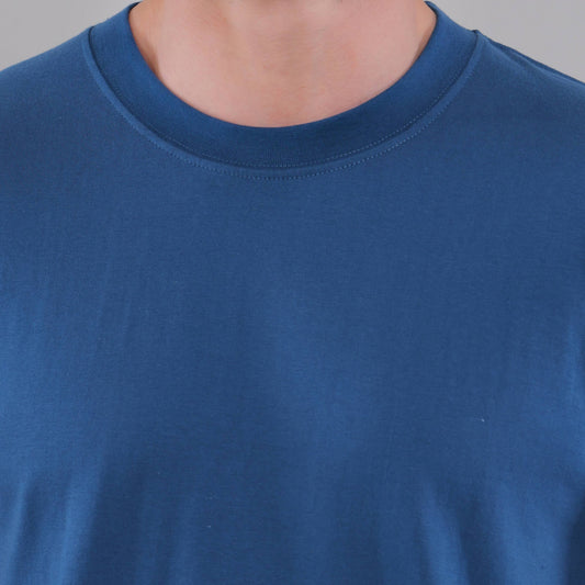 100% Cotton Solid T-Shirt – Men | Tasty Teal