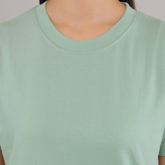 100% Cotton Solid T-Shirt – Women | Oliver Green