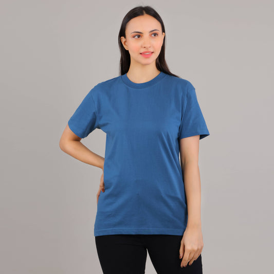 100% Cotton Solid T-Shirt – Women | Multiple Color & Sizes