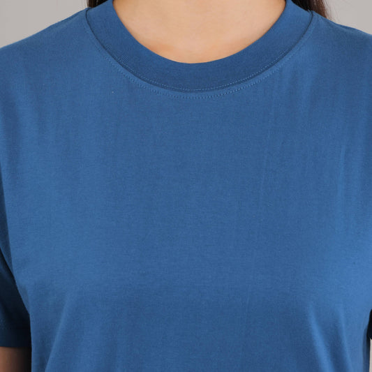 100% Cotton Solid T-Shirt – Women | Multiple Color & Sizes