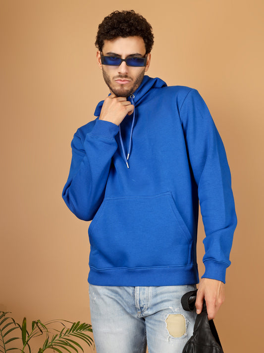Solid Winter Hoodie – Men | Warm & Stylish Pullover Sweatshirt