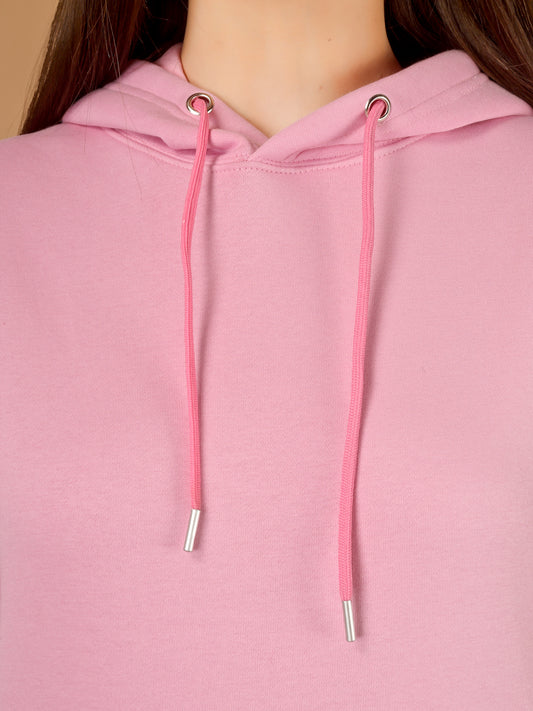 Solid Winter Hoodie – Women | Pretty Peach | Warm & Stylish Pullover Sweatshirt