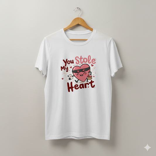 You Stole My Heart Unisex T-Shirt | White