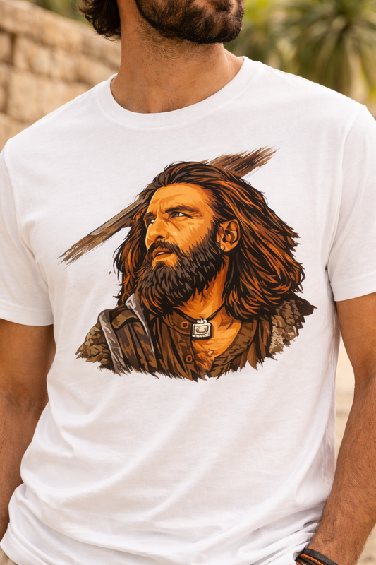 Hamza Ali Mazari T-Shirt | Dhurandhar T-Shirt β Men & Women | Moon White