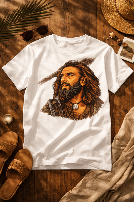 Hamza Ali Mazari T-Shirt | Dhurandhar T-Shirt β Men & Women | Moon White