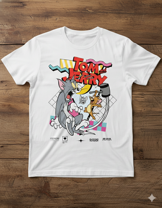 Tom And Jerry 2 Unisex T-Shirt |  White