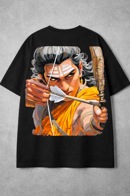 Sri Ram Archer Drop-Shoulder T-Shirt |  Black