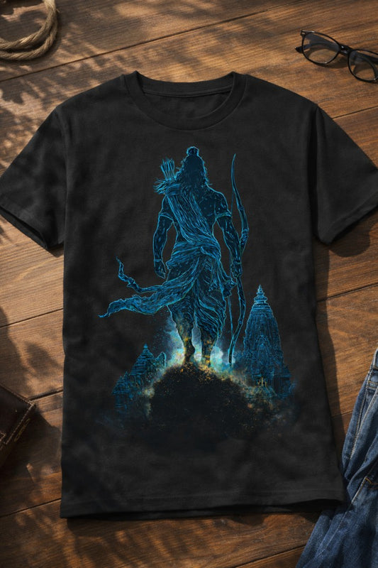 Sri Ram Walking Regular T-Shirt |  Black