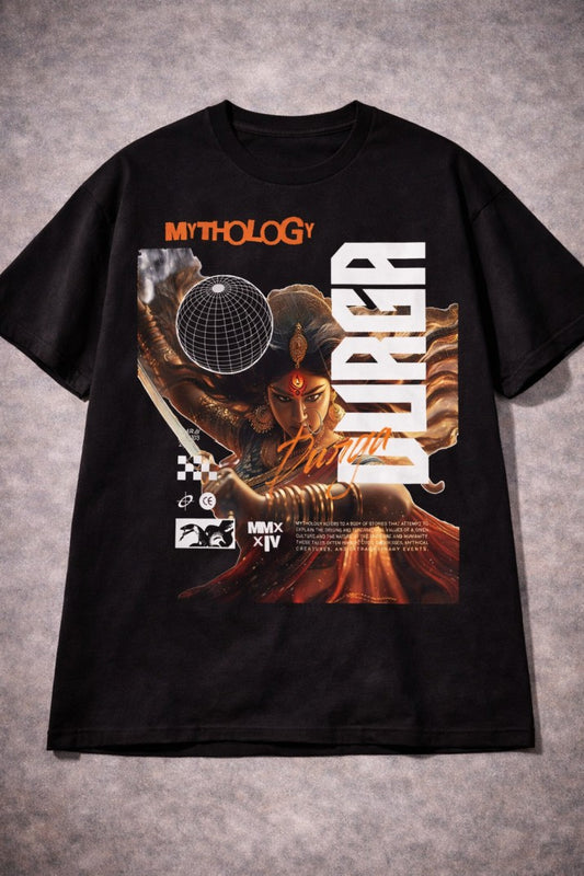 Mythology Durga Regular T-Shirt |  Black