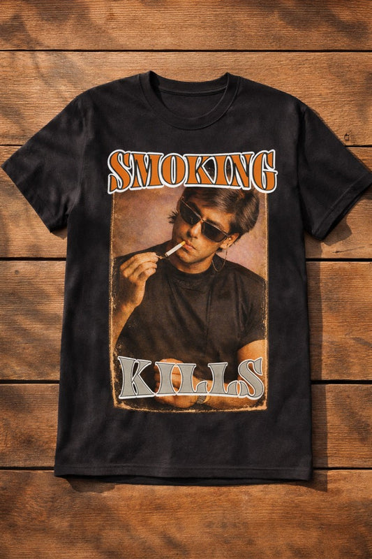 Salman Khan No Smoking T-Shirt – Men & Women | Black