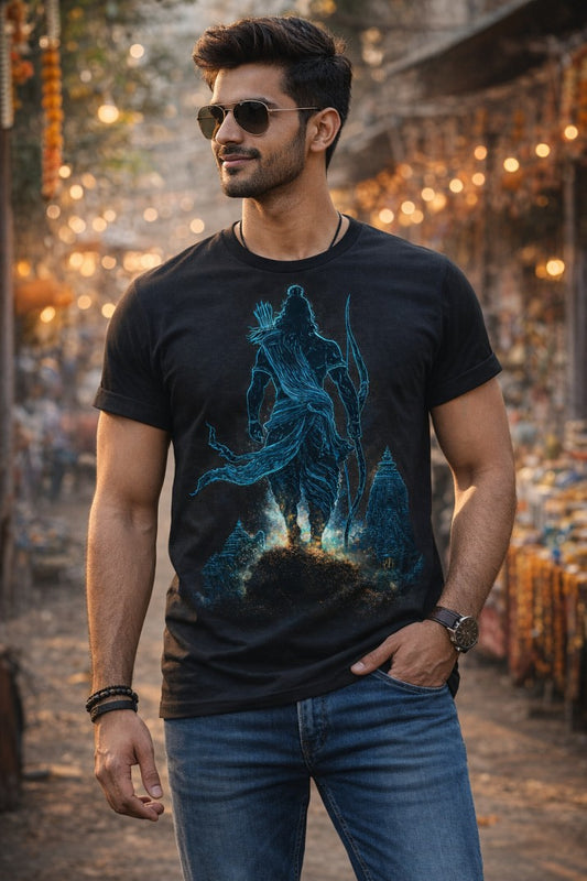 Sri Ram Walking Regular T-Shirt |  Black