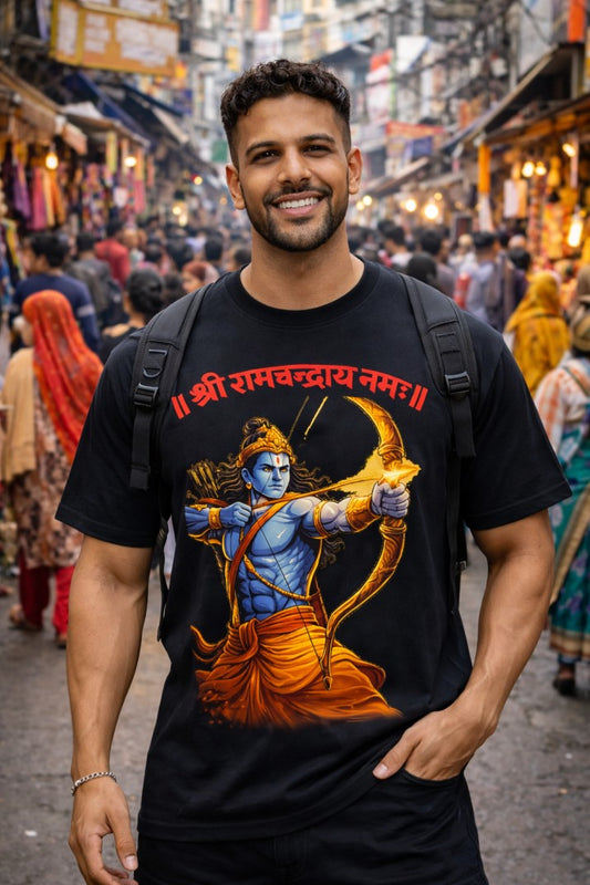 Sri Ram Shooting Regular T-Shirt |  Black