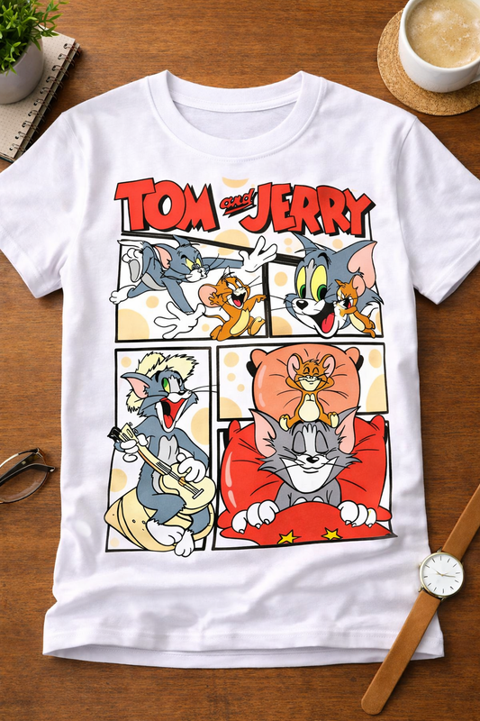 Tom & Jerry Women T-Shirt |  White