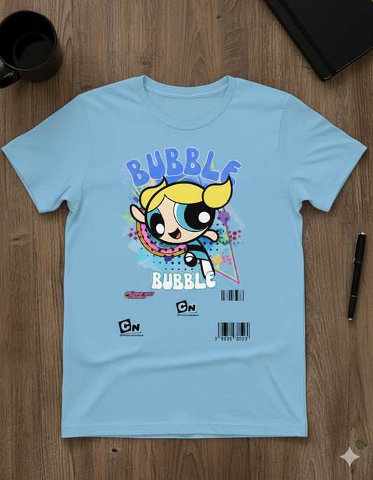 Powerpuff Girls Bubbles T-Shirt – Women |  Blue