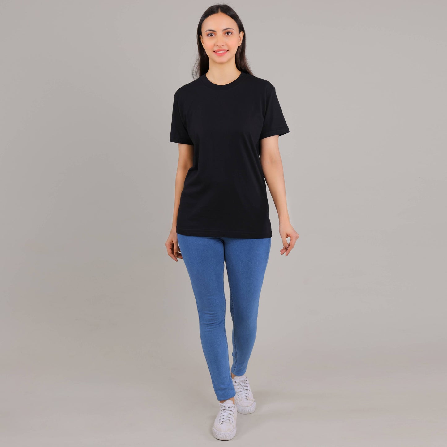 100% Cotton Solid T-Shirt – Women | Multiple Color & Sizes