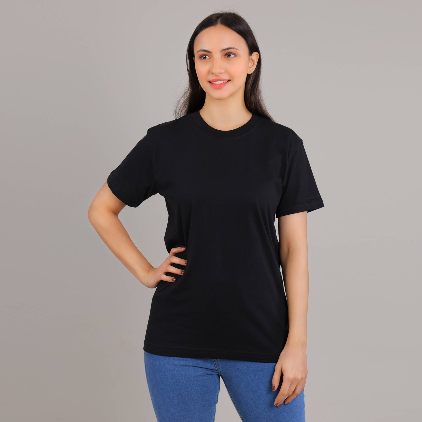 100% Cotton Solid T-Shirt – Women | Multiple Color & Sizes