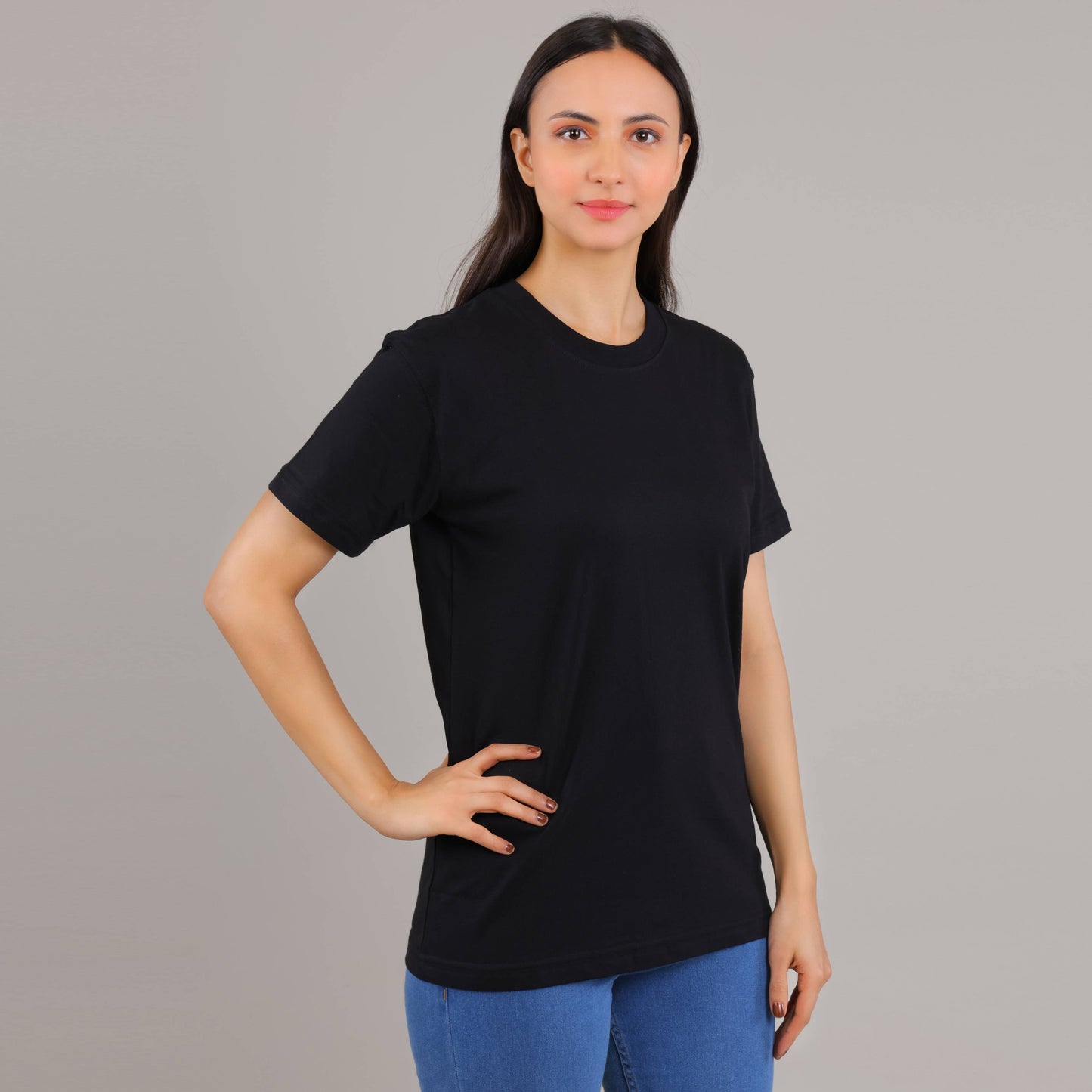 100% Cotton Solid T-Shirt – Women | Multiple Color & Sizes