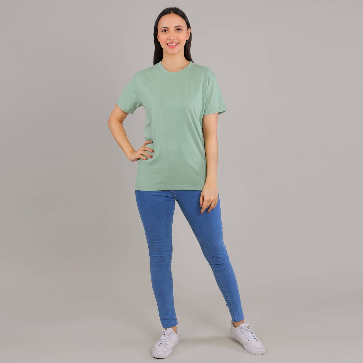 100% Cotton Solid T-Shirt – Women | Multiple Color & Sizes
