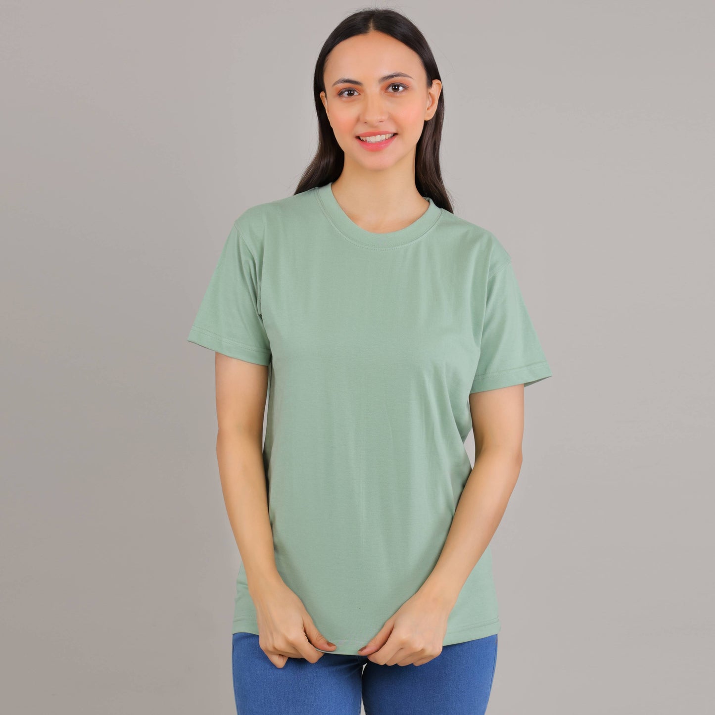 100% Cotton Solid T-Shirt – Women | Multiple Color & Sizes