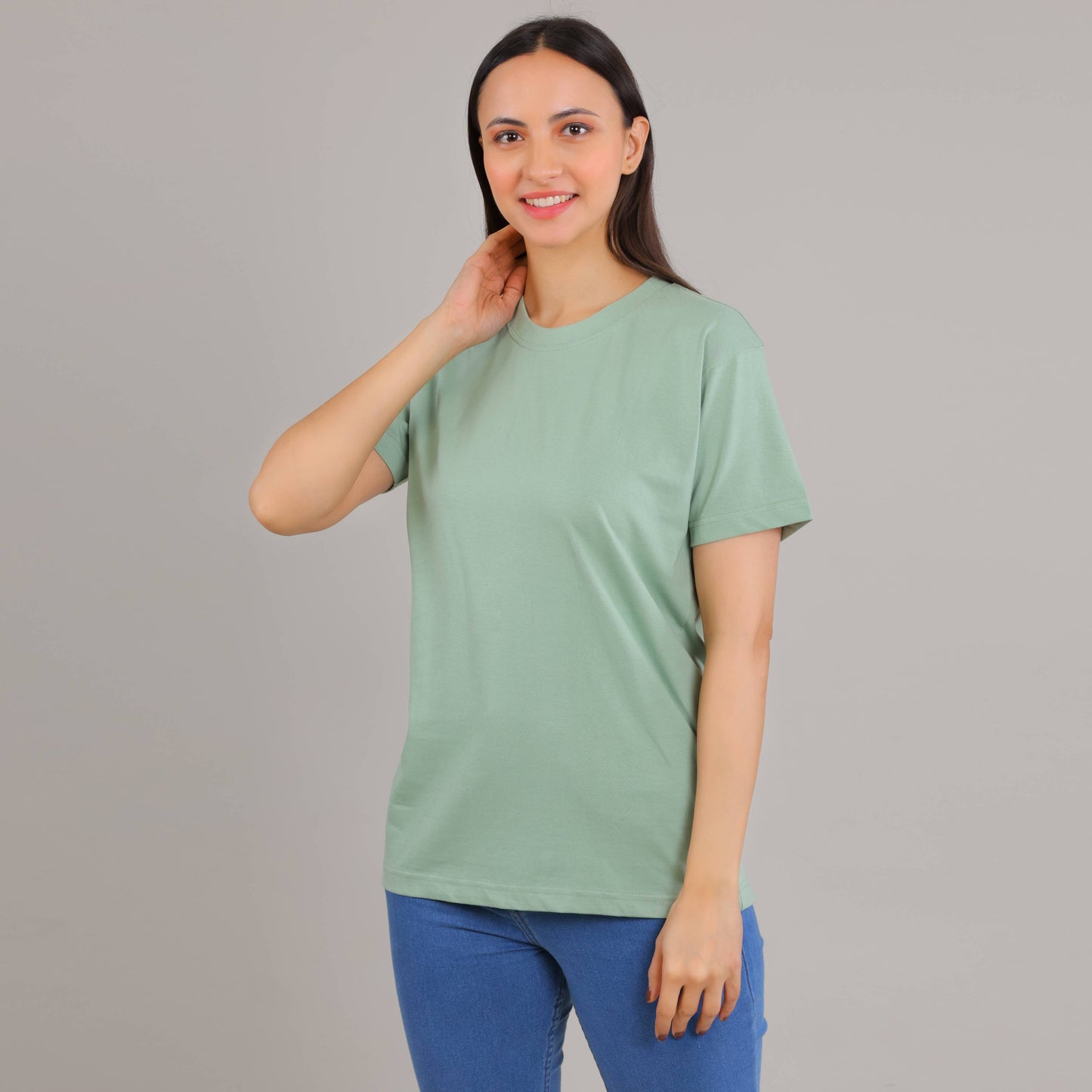 100% Cotton Solid T-Shirt – Women | Multiple Color & Sizes