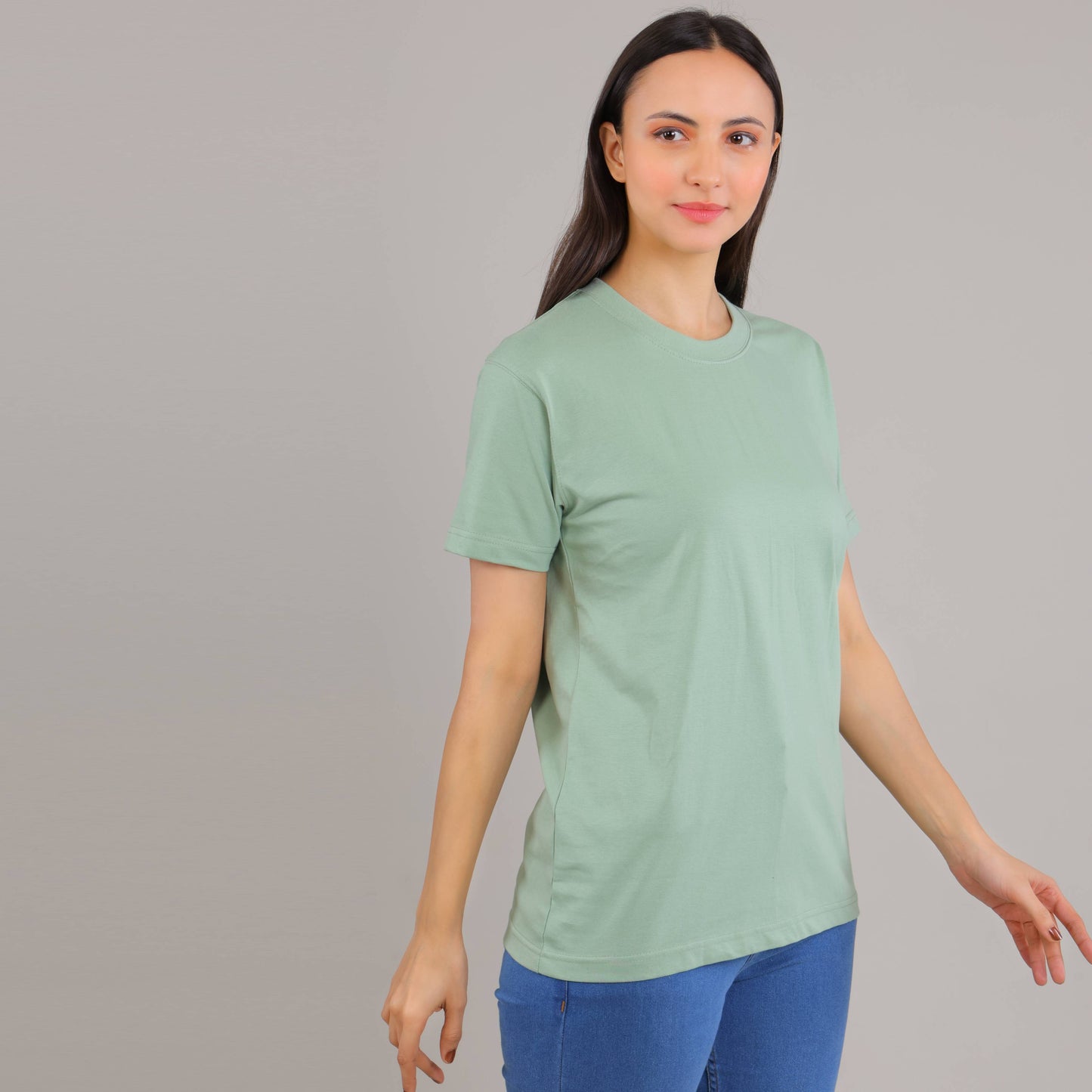 100% Cotton Solid T-Shirt – Women | Multiple Color & Sizes