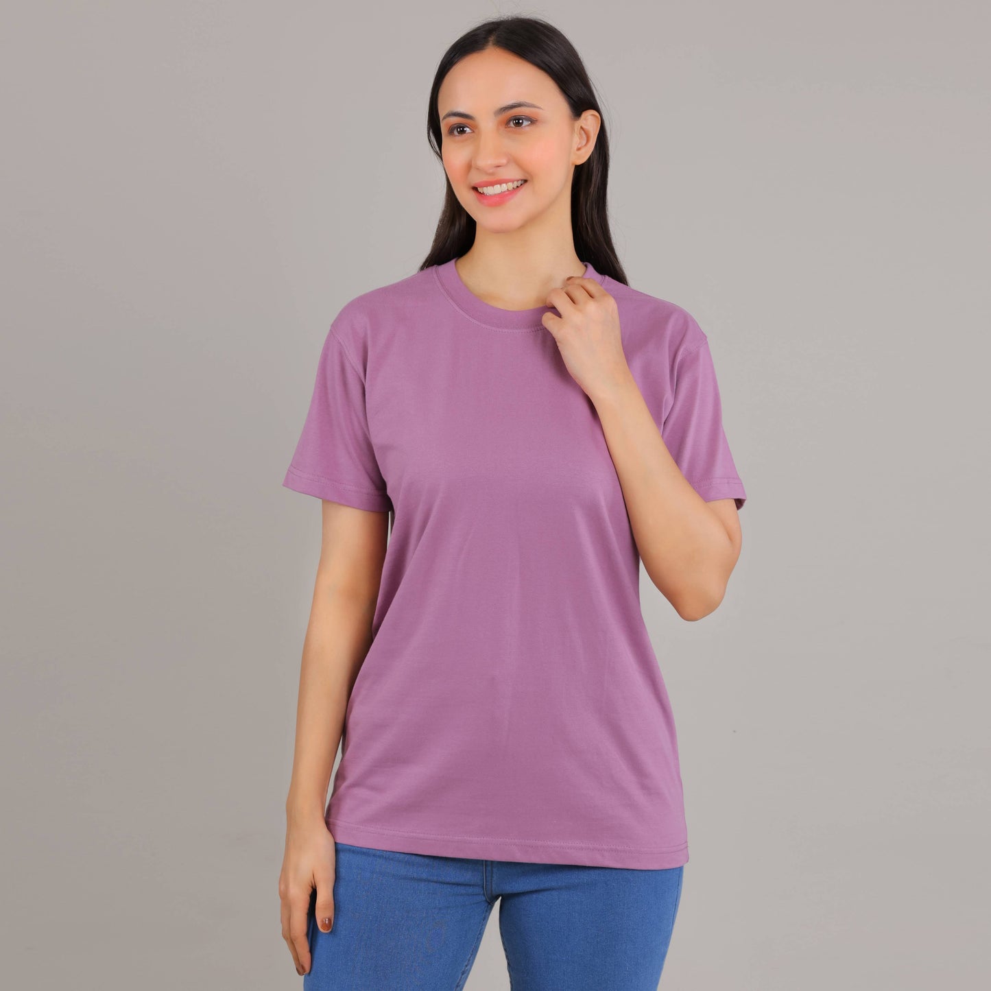 100% Cotton Solid T-Shirt – Women | Multiple Color & Sizes