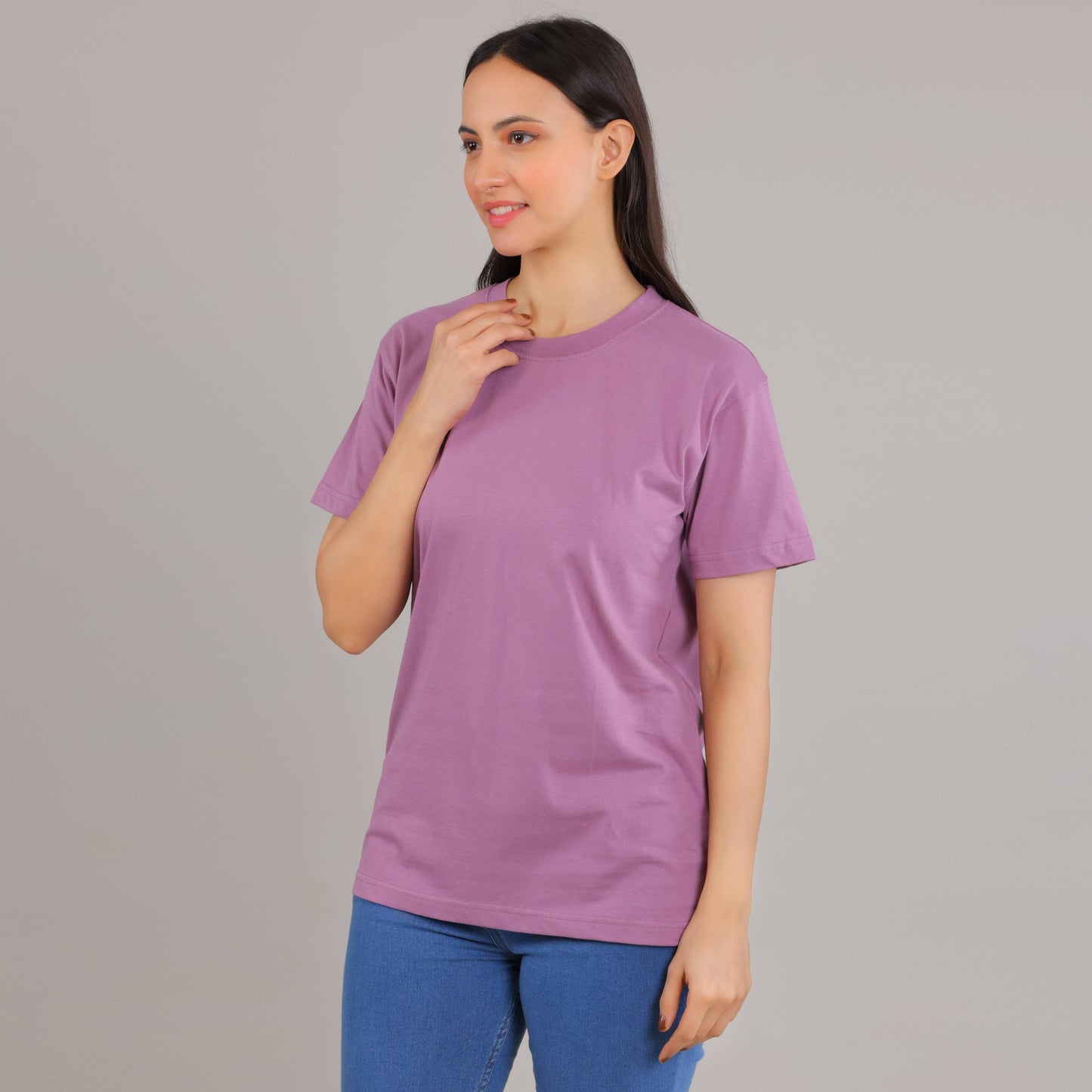 100% Cotton Solid T-Shirt – Women | Multiple Color & Sizes