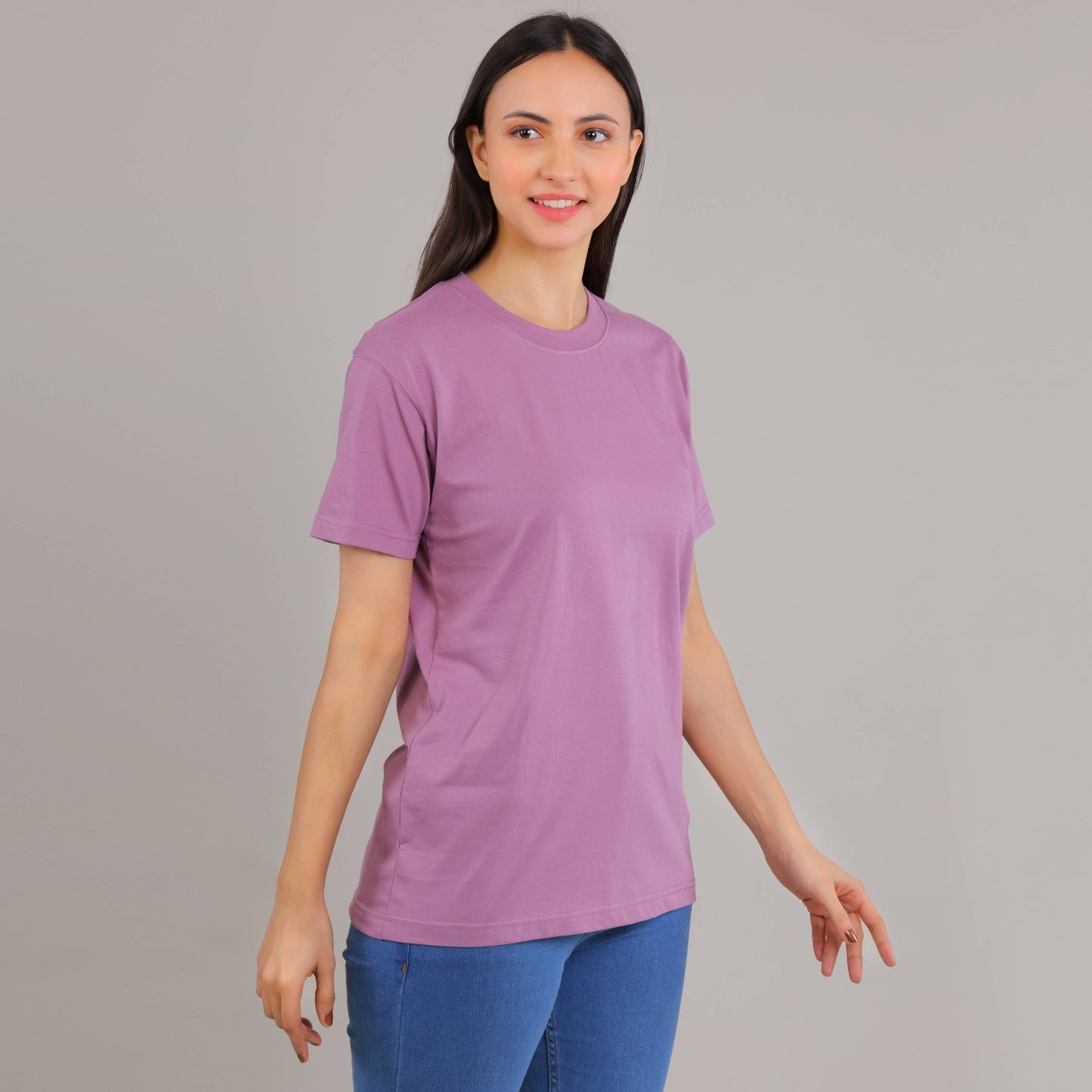 100% Cotton Solid T-Shirt – Women | Multiple Color & Sizes