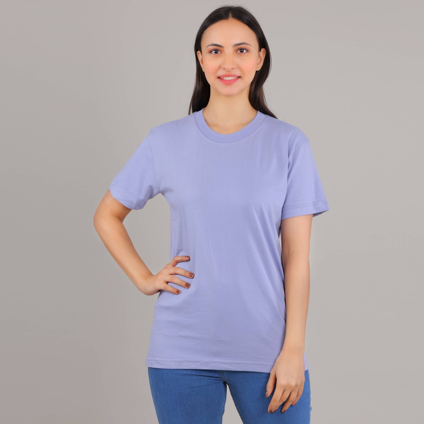 100% Cotton Solid T-Shirt – Women | Multiple Color & Sizes