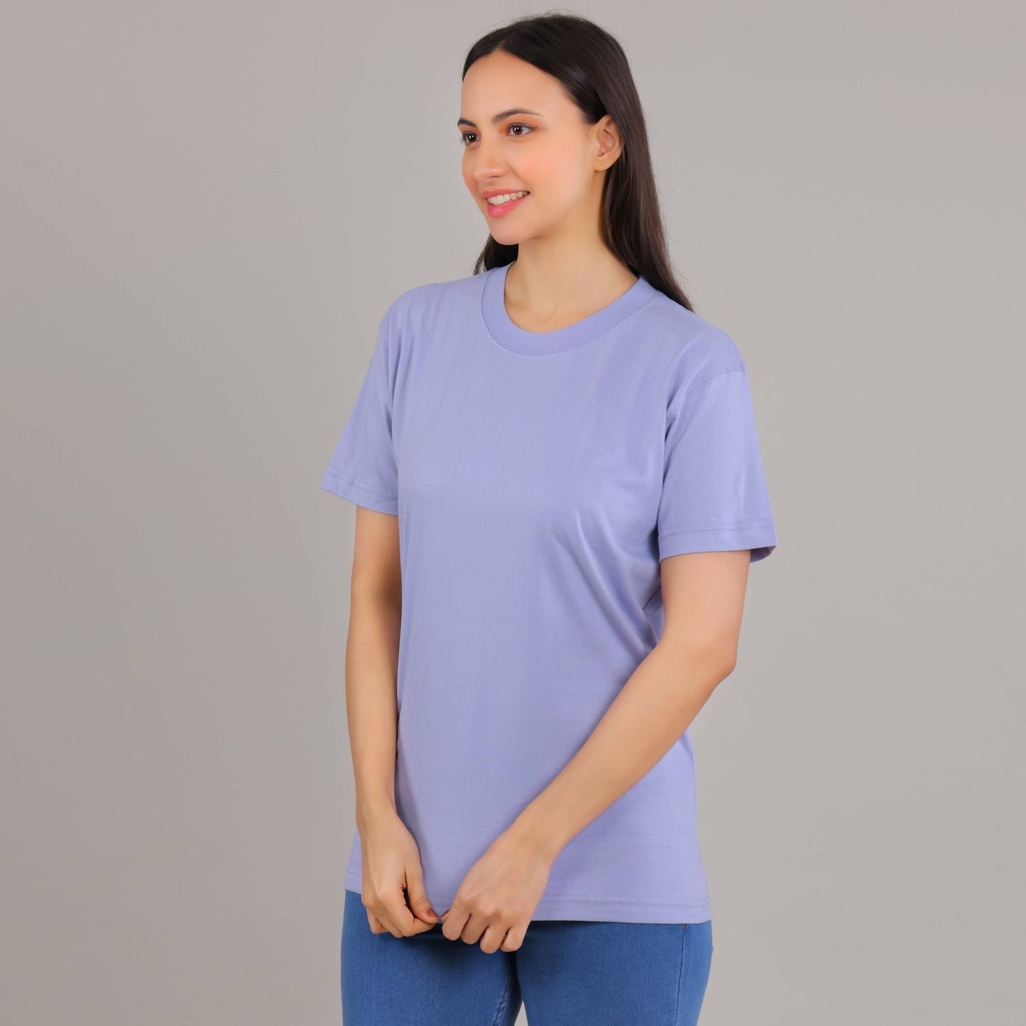 100% Cotton Solid T-Shirt – Women | Multiple Color & Sizes