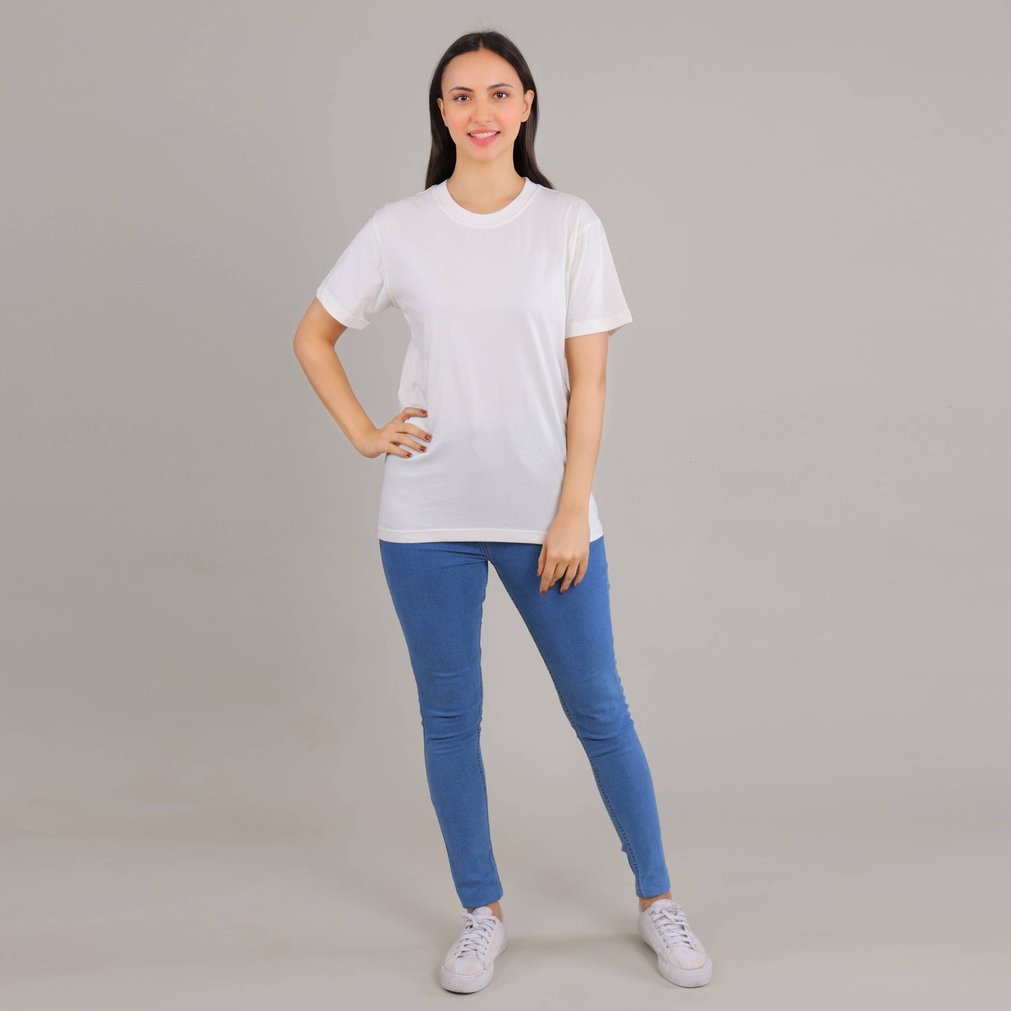 100% Cotton Solid T-Shirt – Women | Multiple Color & Sizes