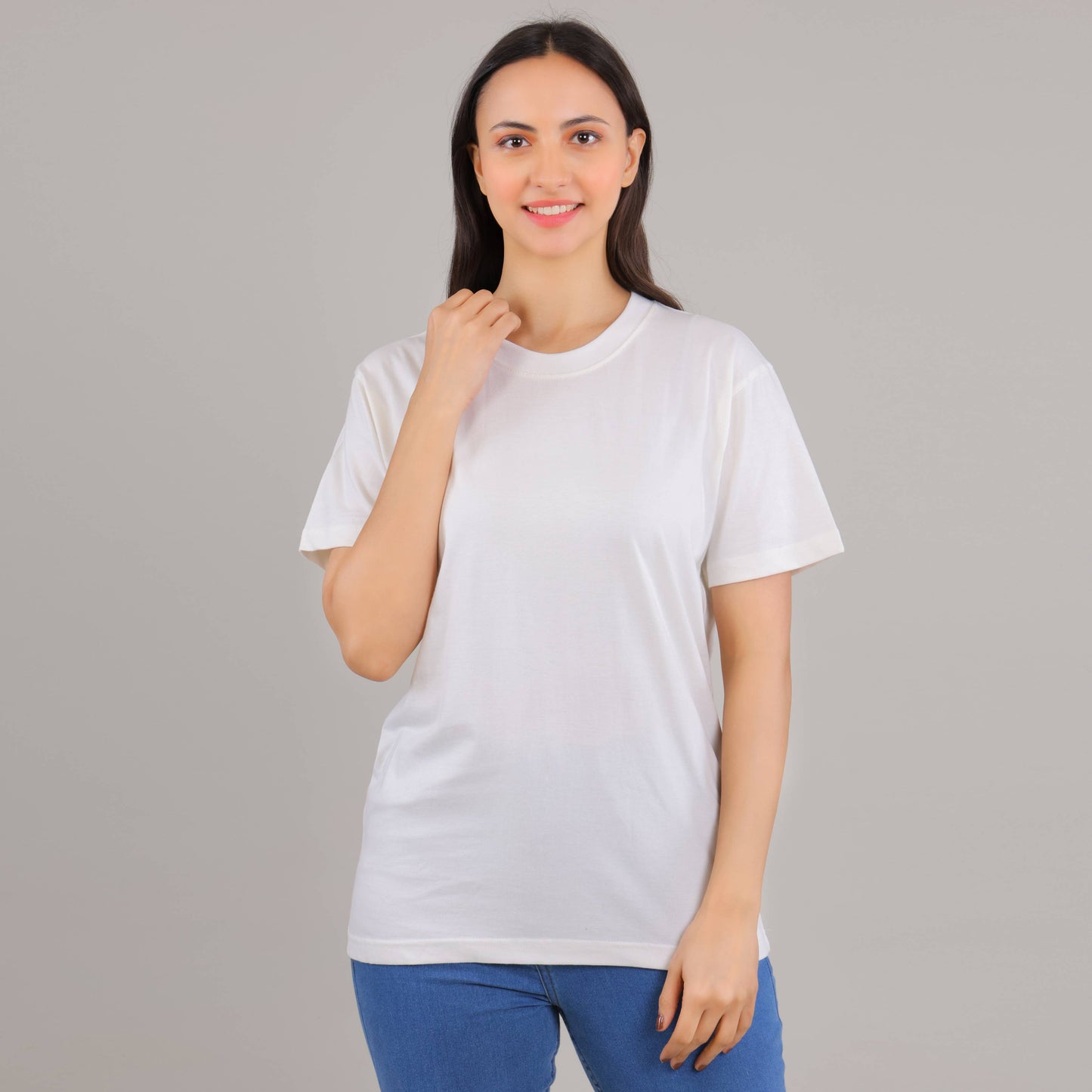 100% Cotton Solid T-Shirt – Women | Multiple Color & Sizes