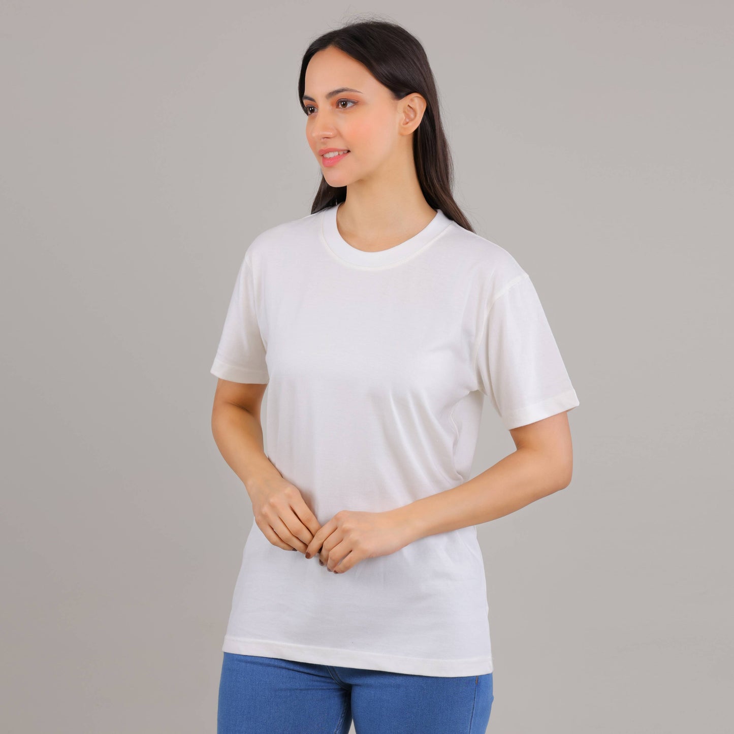 100% Cotton Solid T-Shirt – Women | Multiple Color & Sizes