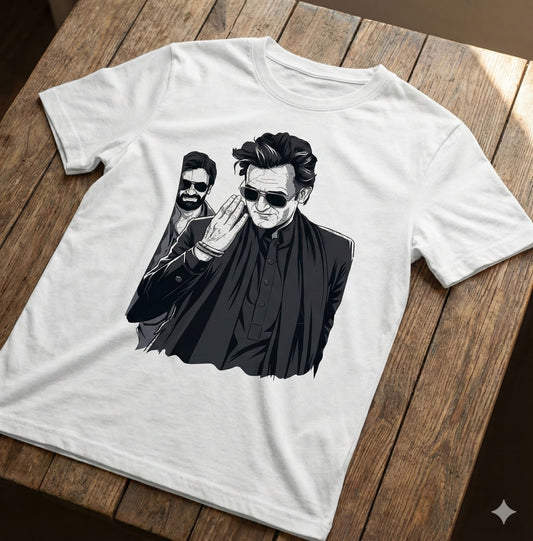 Rehman Dakait T-Shirt – Men & Women | Moon White