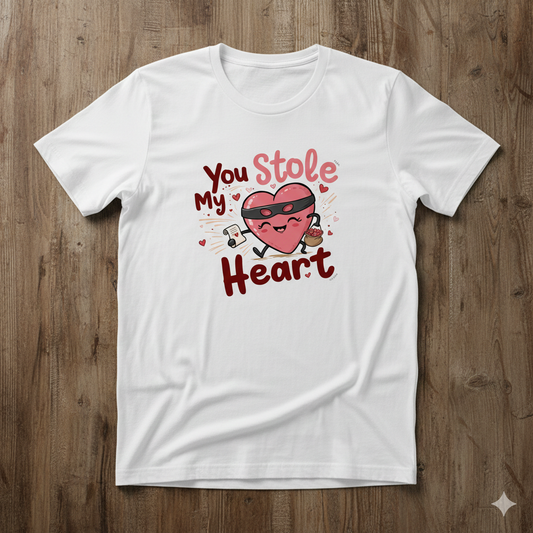 You Stole My Heart Unisex T-Shirt |  White